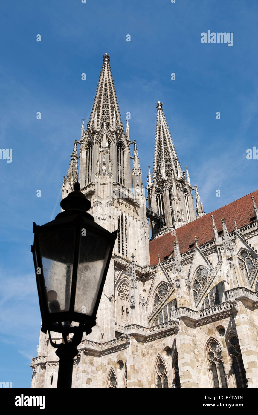 Regensburg: Catedral de San Pedro, el Alto Palatinado, Baviera, Alemania, Foto de stock