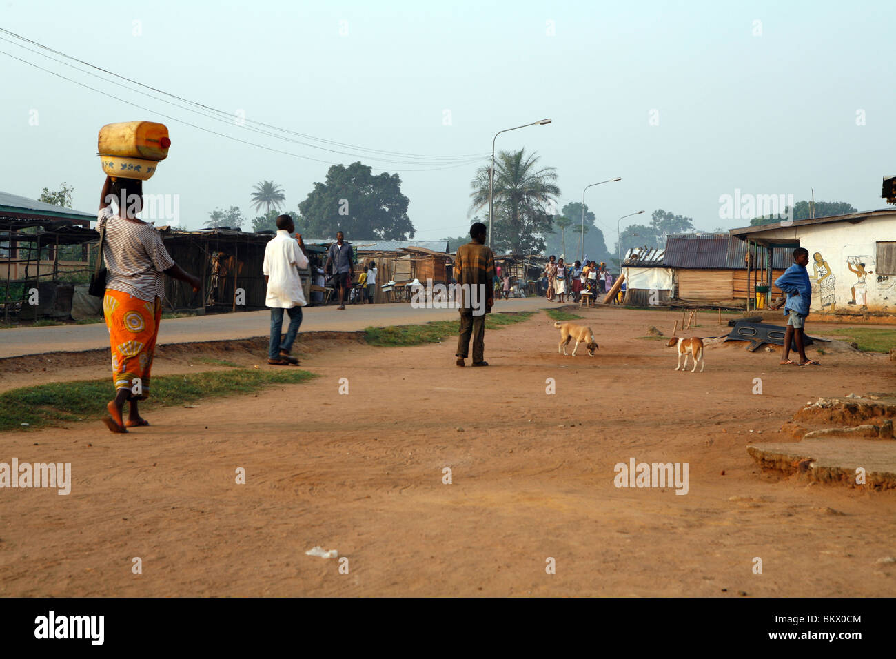 Rotifunk-Lungi village, Sierra Leona, África occidental Foto de stock