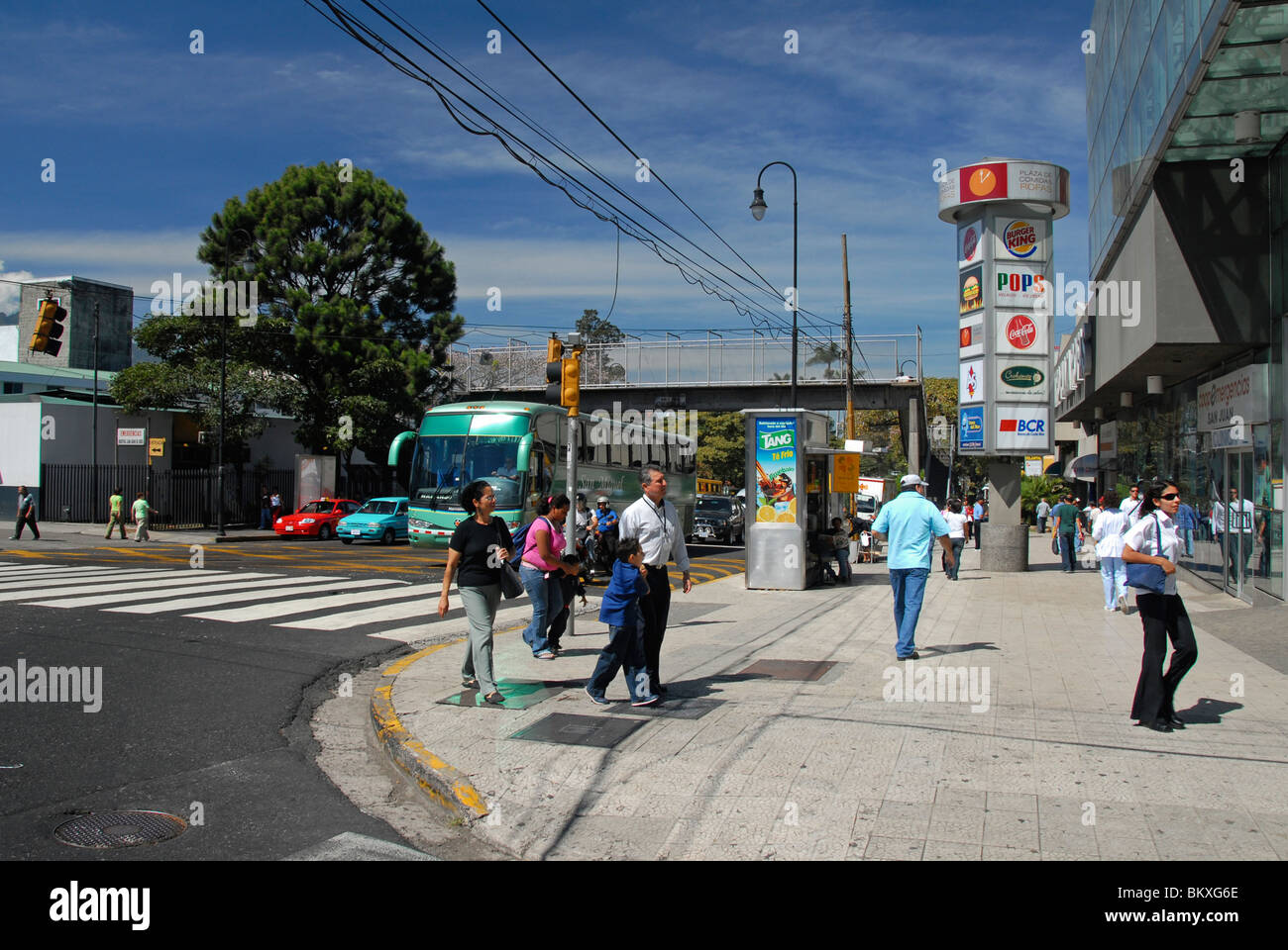 Columbus Avenue, San Jose, Costa Rica, Centroamérica Foto de stock