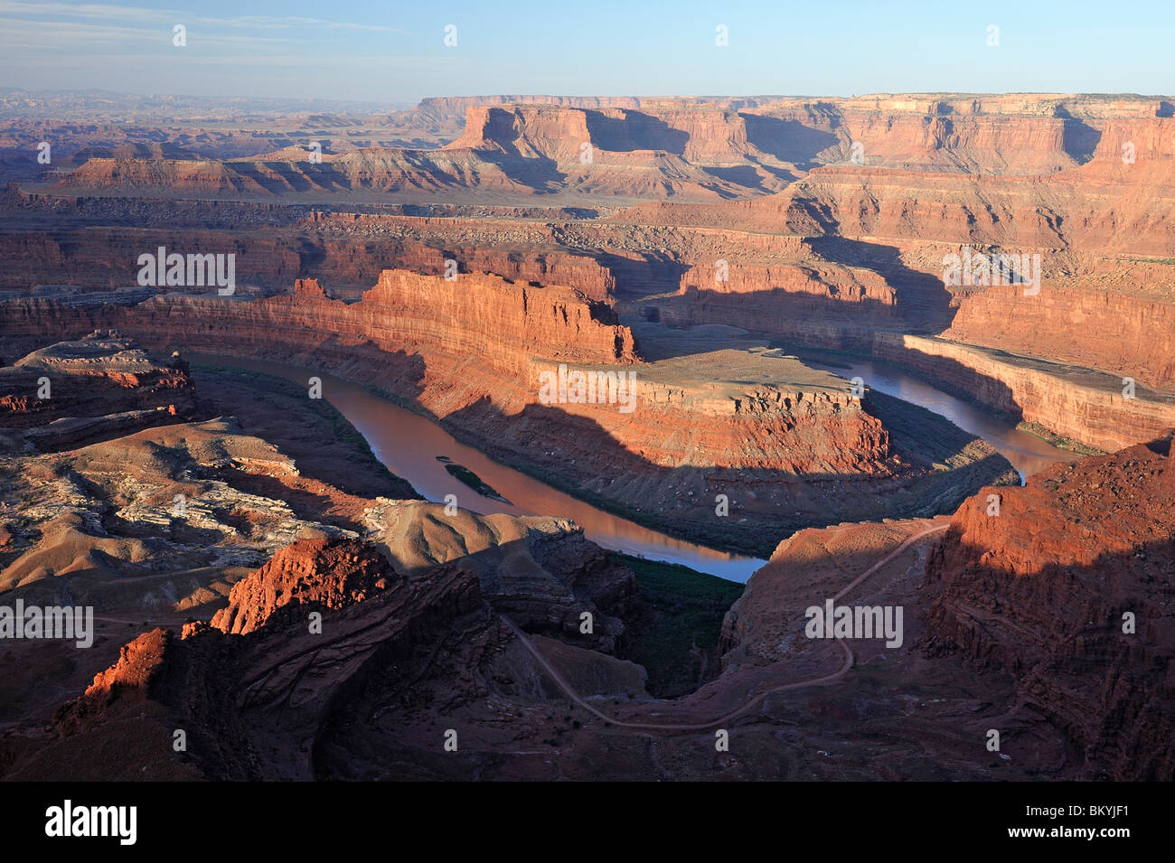Dead Horse Point State Park - Sunrise, Moab, Utah, EE.UU. Foto de stock