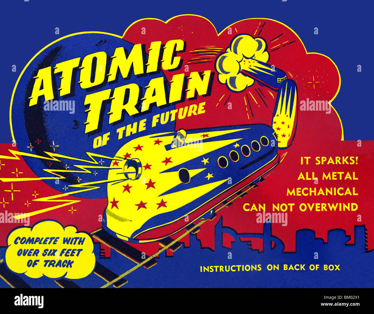 Tren atómico del futuro Foto de stock