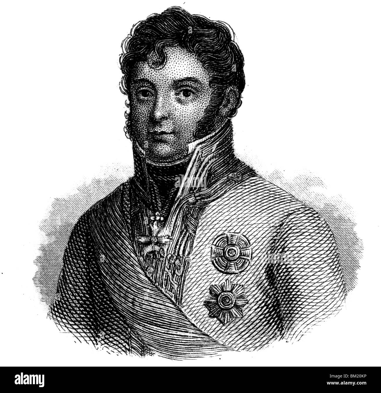 Karl Philipp, Príncipe de Schwarzenberg Foto de stock