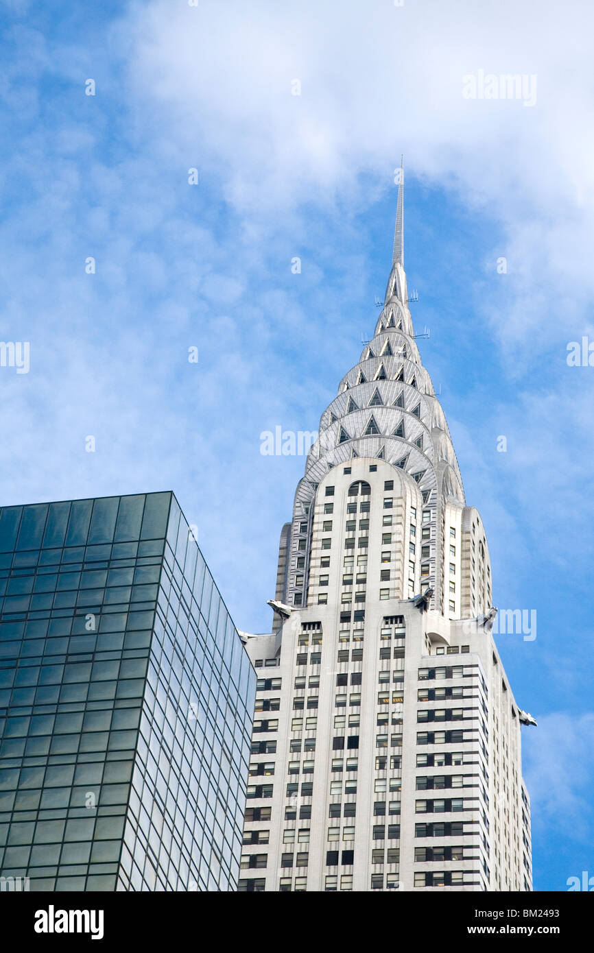 Rascacielos de una ciudad, el Edificio Chrysler, Manhattan, Ciudad de Nueva York, Estado de Nueva York, EE.UU. Foto de stock