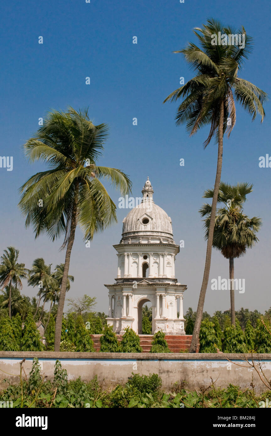 Antiguo Monumento danesa, cerca de Calcuta, Bengala Occidental, India, Asia Foto de stock