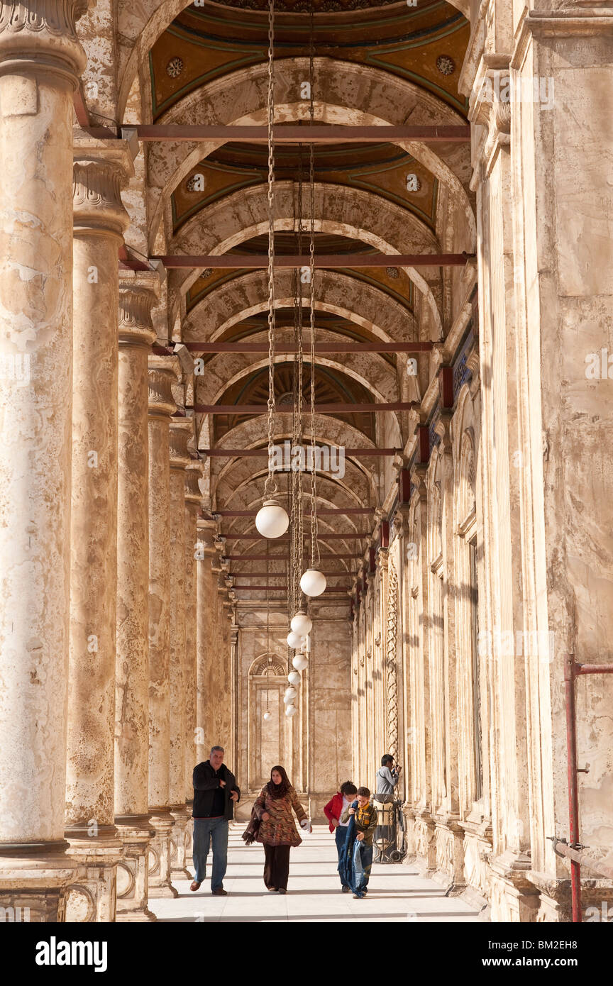 Mezquita de Muhammad Ali Pasha (Mezquita de Alabastro), la Ciudadela, El Cairo, Egipto Foto de stock