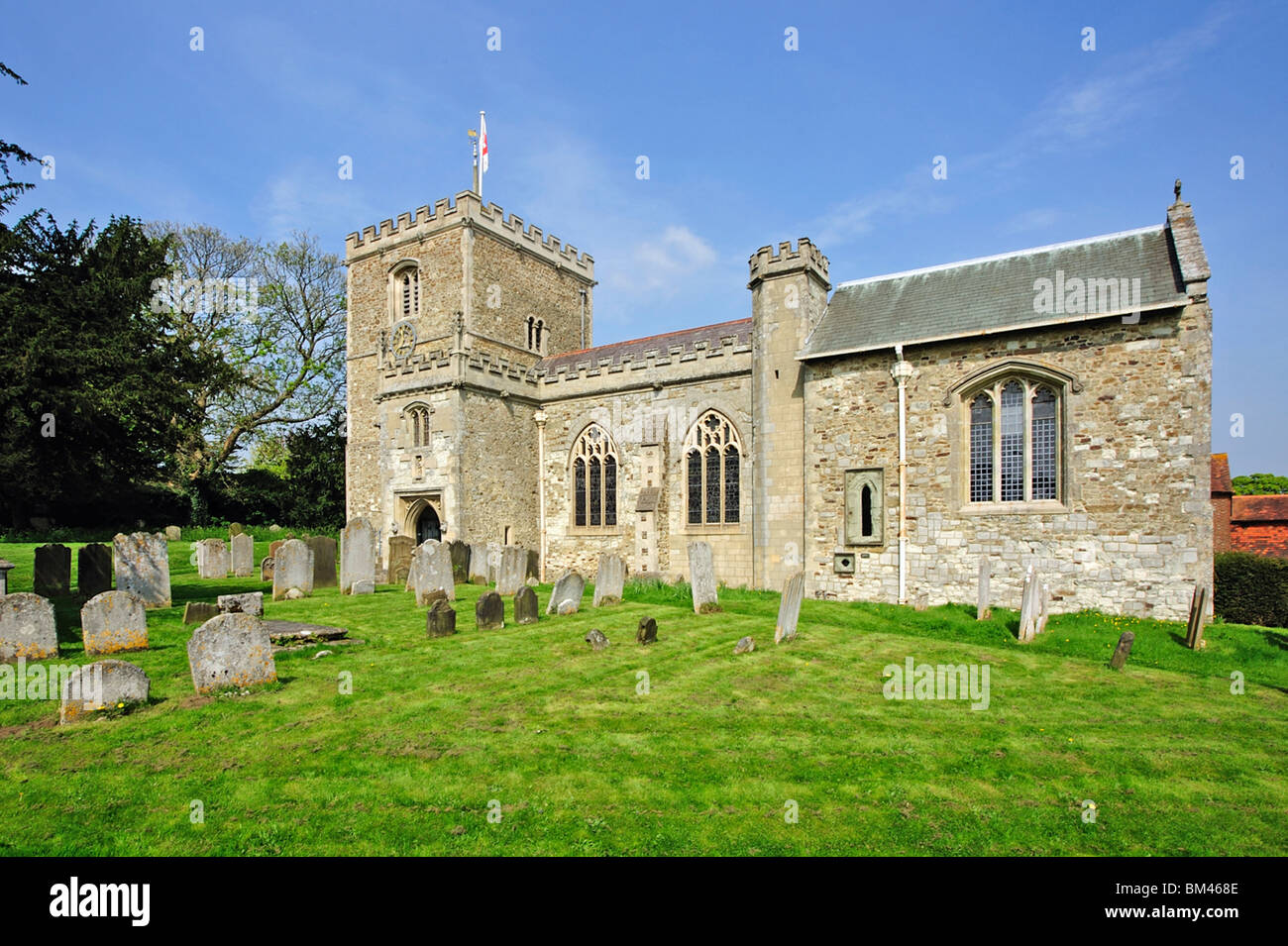 La iglesia de Santa María Virgen Bletchingley Surrey UK Foto de stock