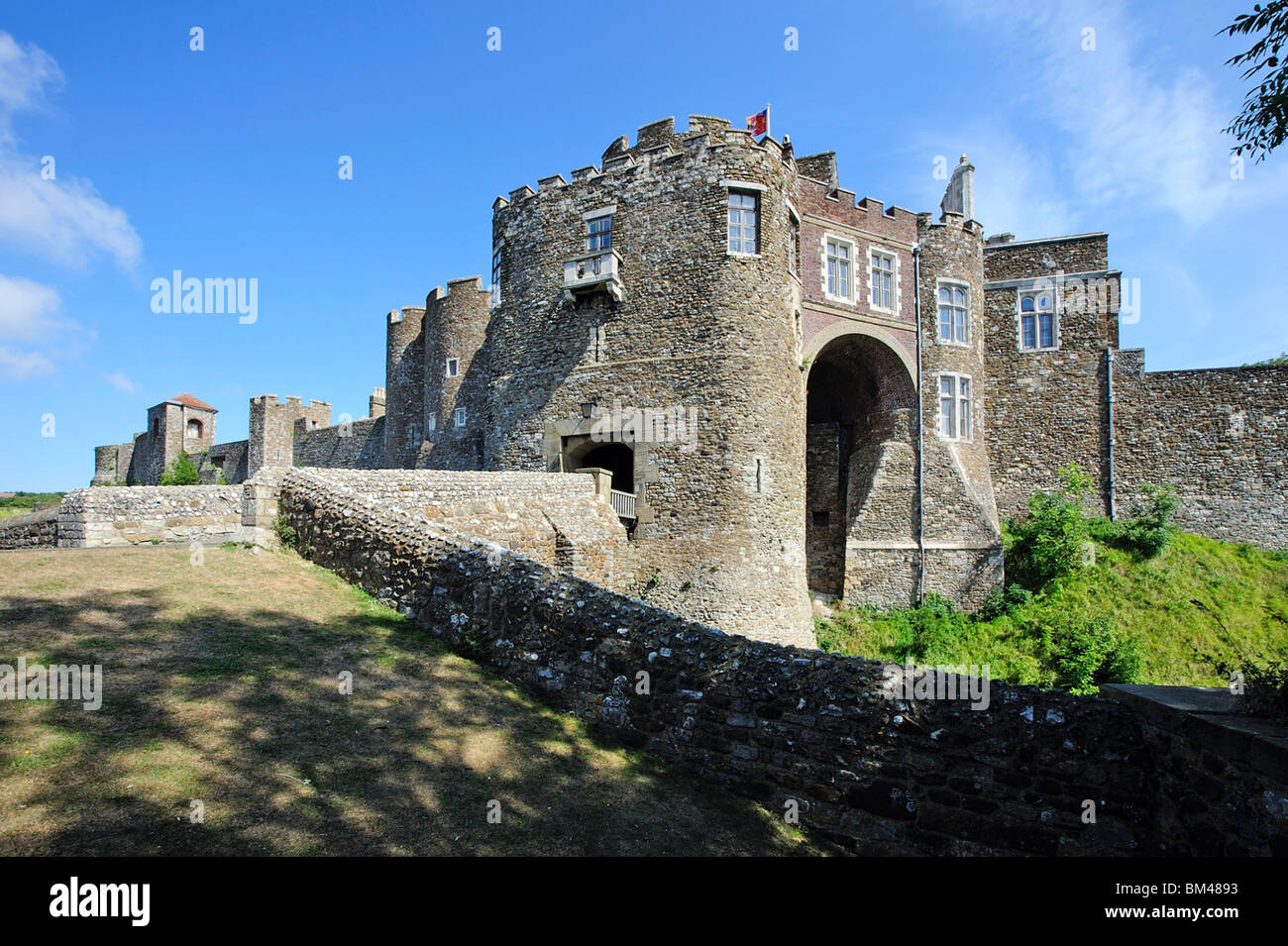 Entrada Castillo de Dover, Kent, UK Foto de stock