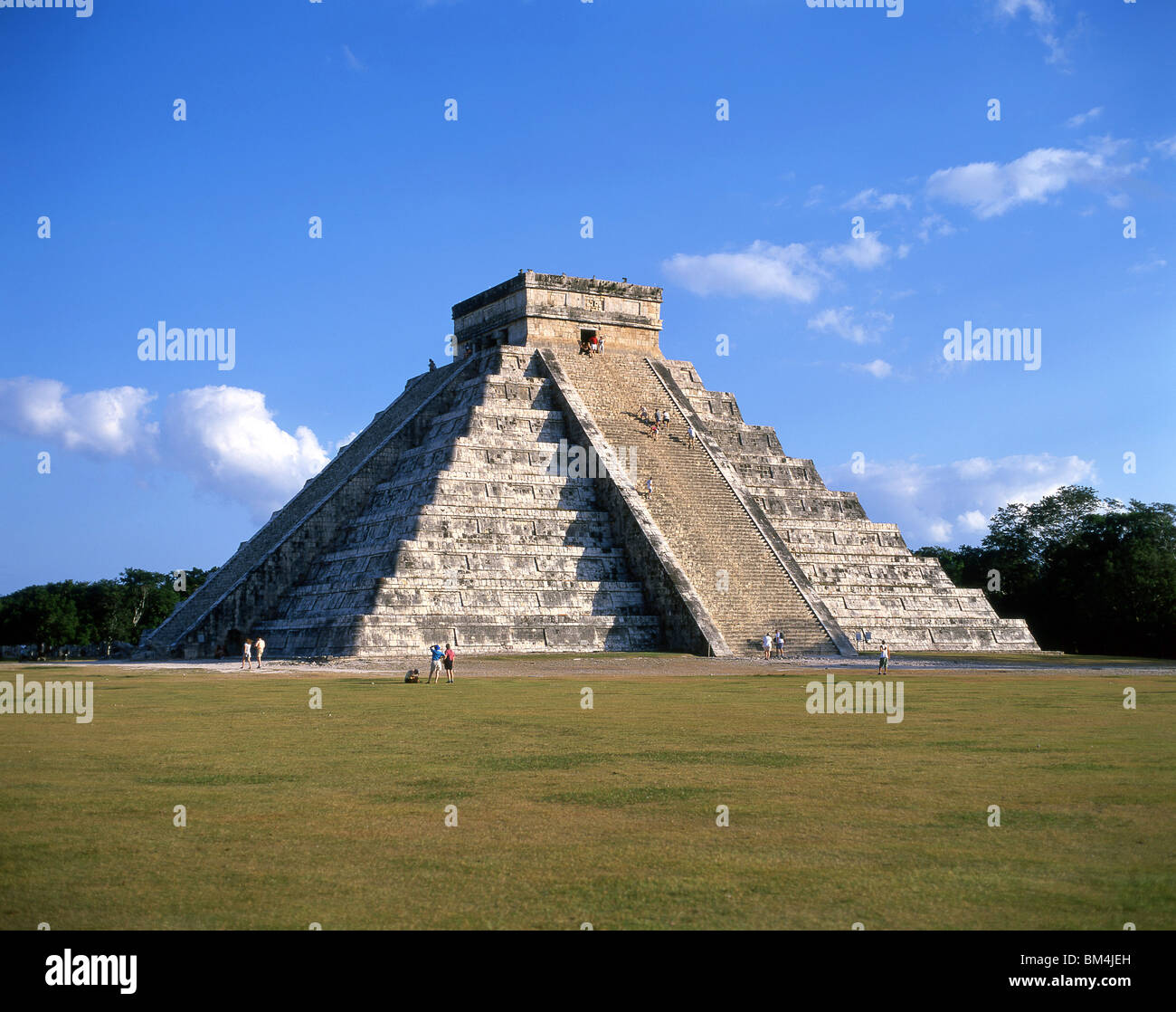 Templo de Kukulkán, Chichén Itzá, Península de Yucatán, Estado de Yucatán, México Foto de stock