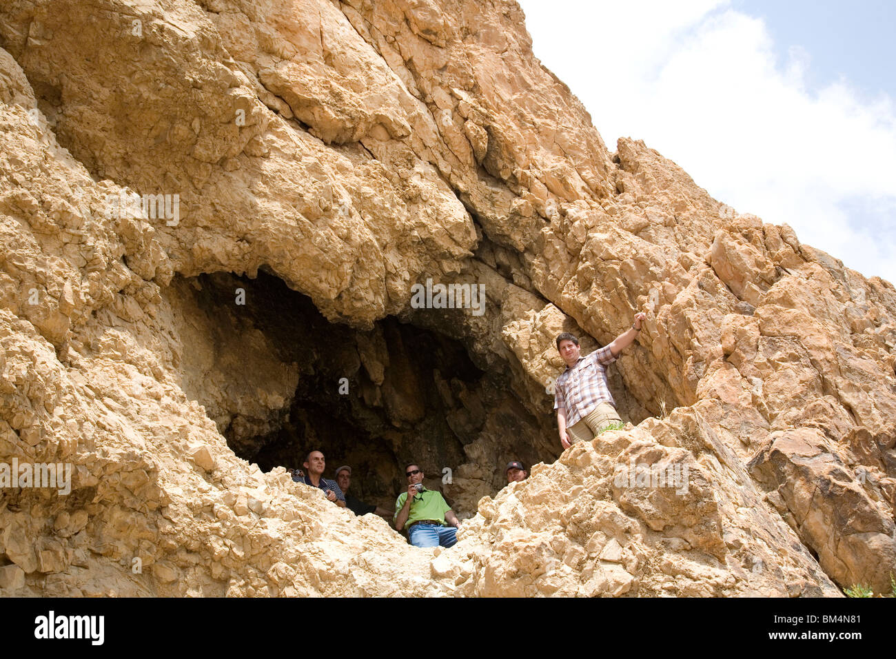 Las cuevas de Qumran o Kumran en el desierto de Judea Israel