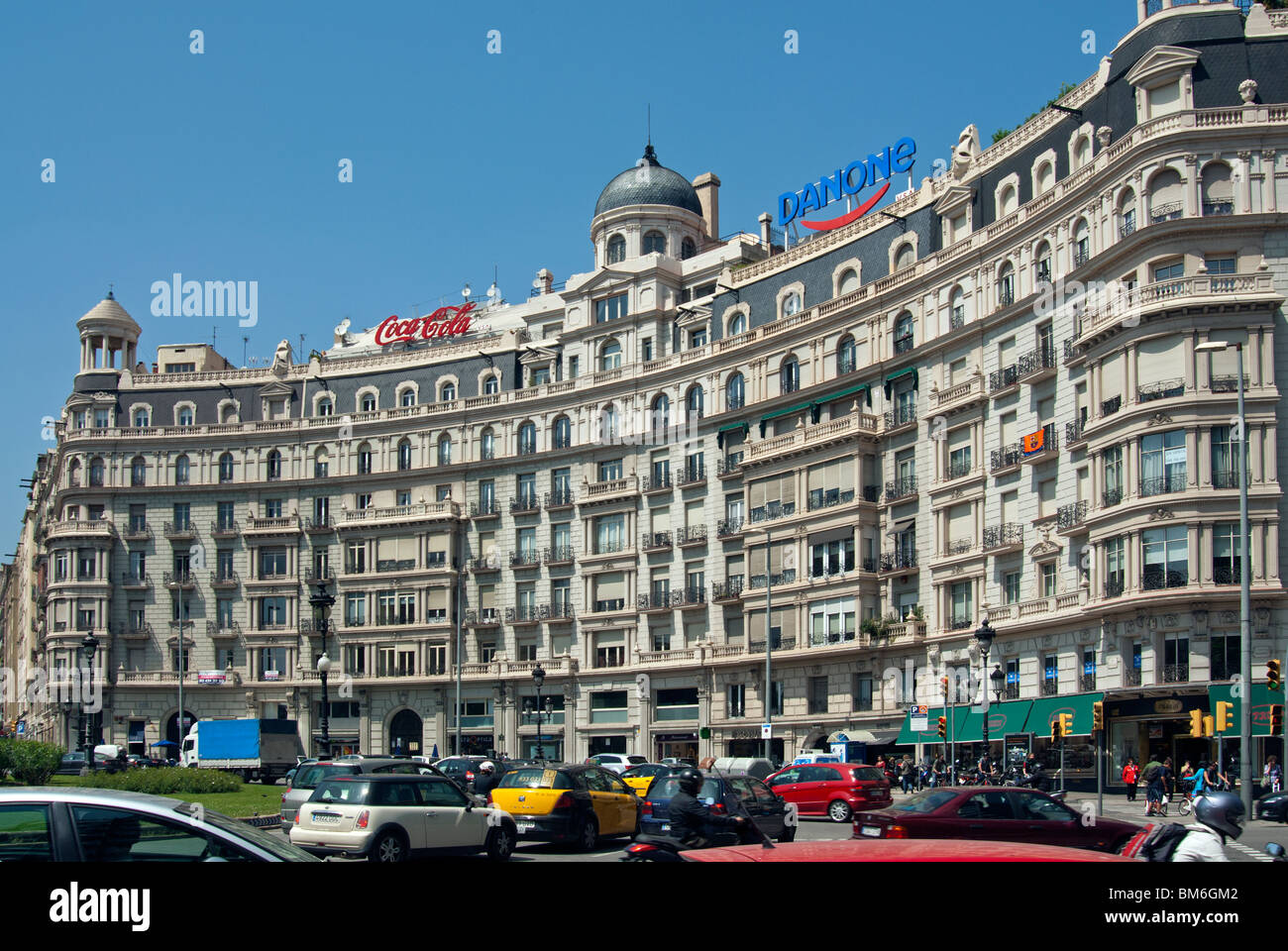 La Avinguda Diagonal, Barcelona Foto de stock