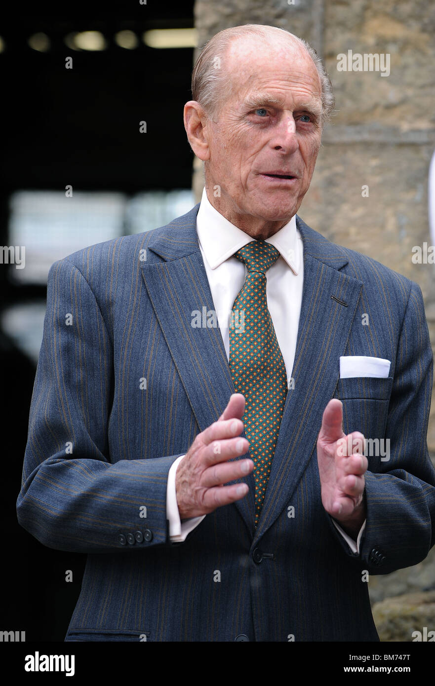 El príncipe Felipe, Duque de Edimburgo el 20 de mayo de 2010 en Scarborough North Yorkshire Foto de stock