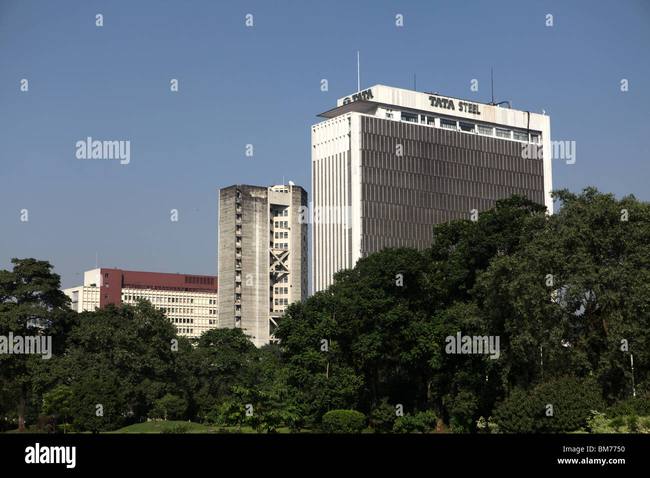 Vista de la Tata Steel Oficinas en Kolkata, antiguamente Calcuta en Bengala Occidental, India. Foto de stock