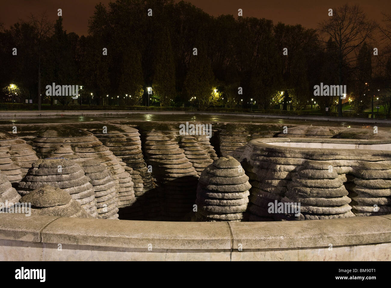 La Fontaine Canyoneaustrate, Parc de Bercy, París, Francia Foto de stock