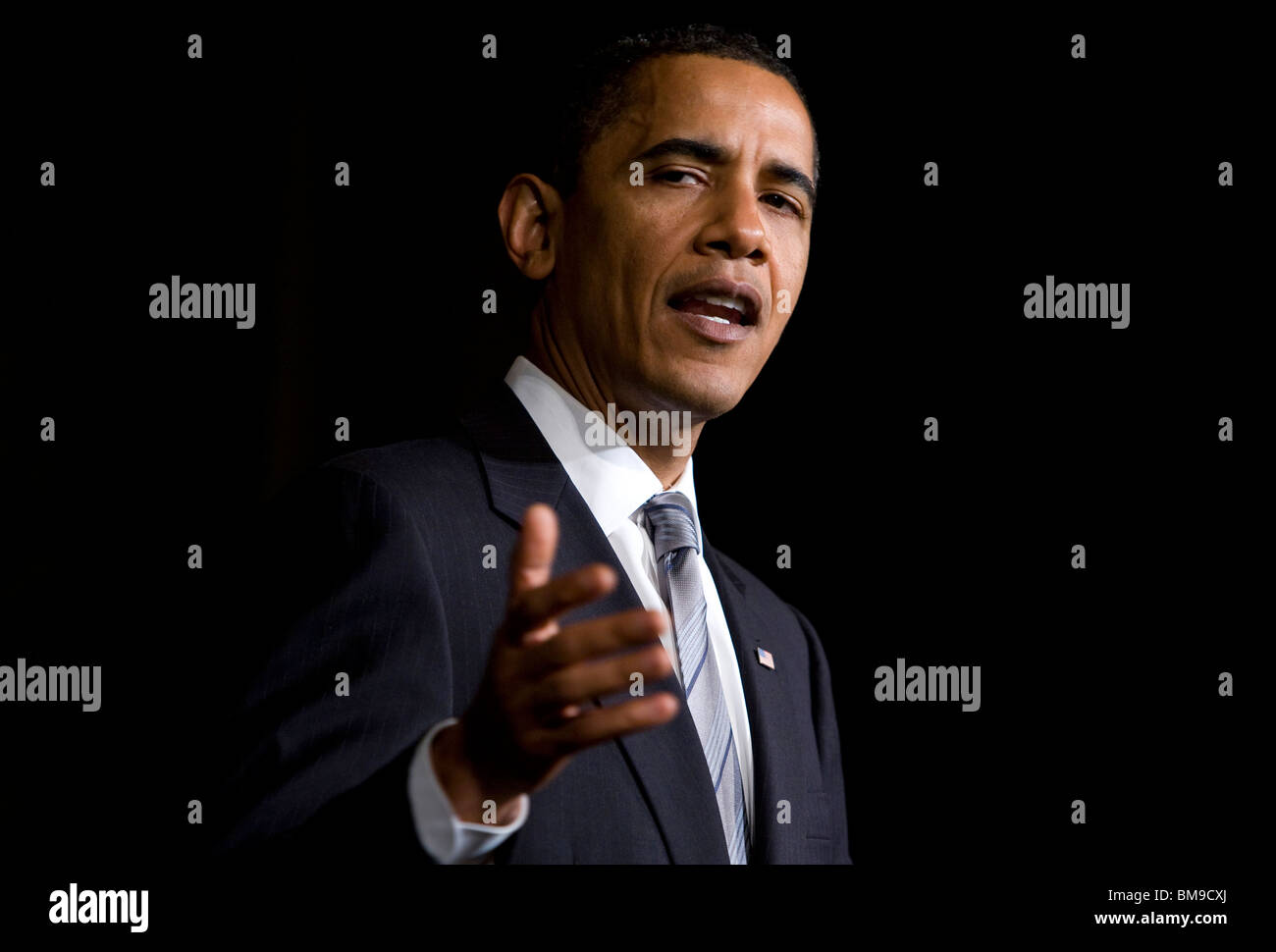 El presidente Barack Obama. Foto de stock