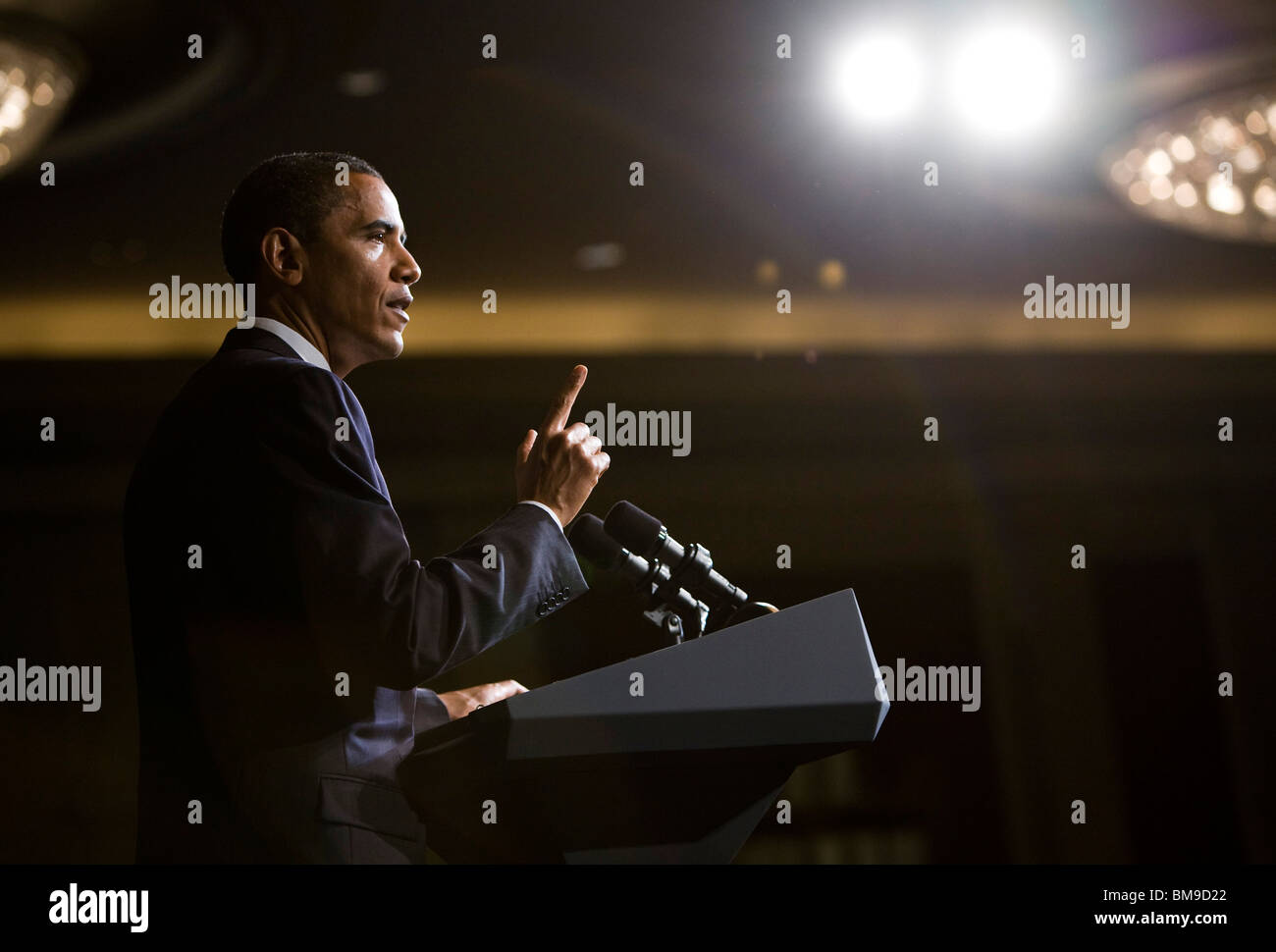 El presidente Barack Obama. Foto de stock