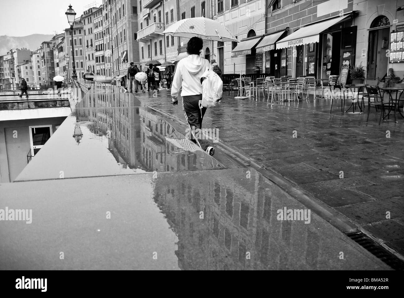 Camogli, Italia: Streetscene Foto de stock