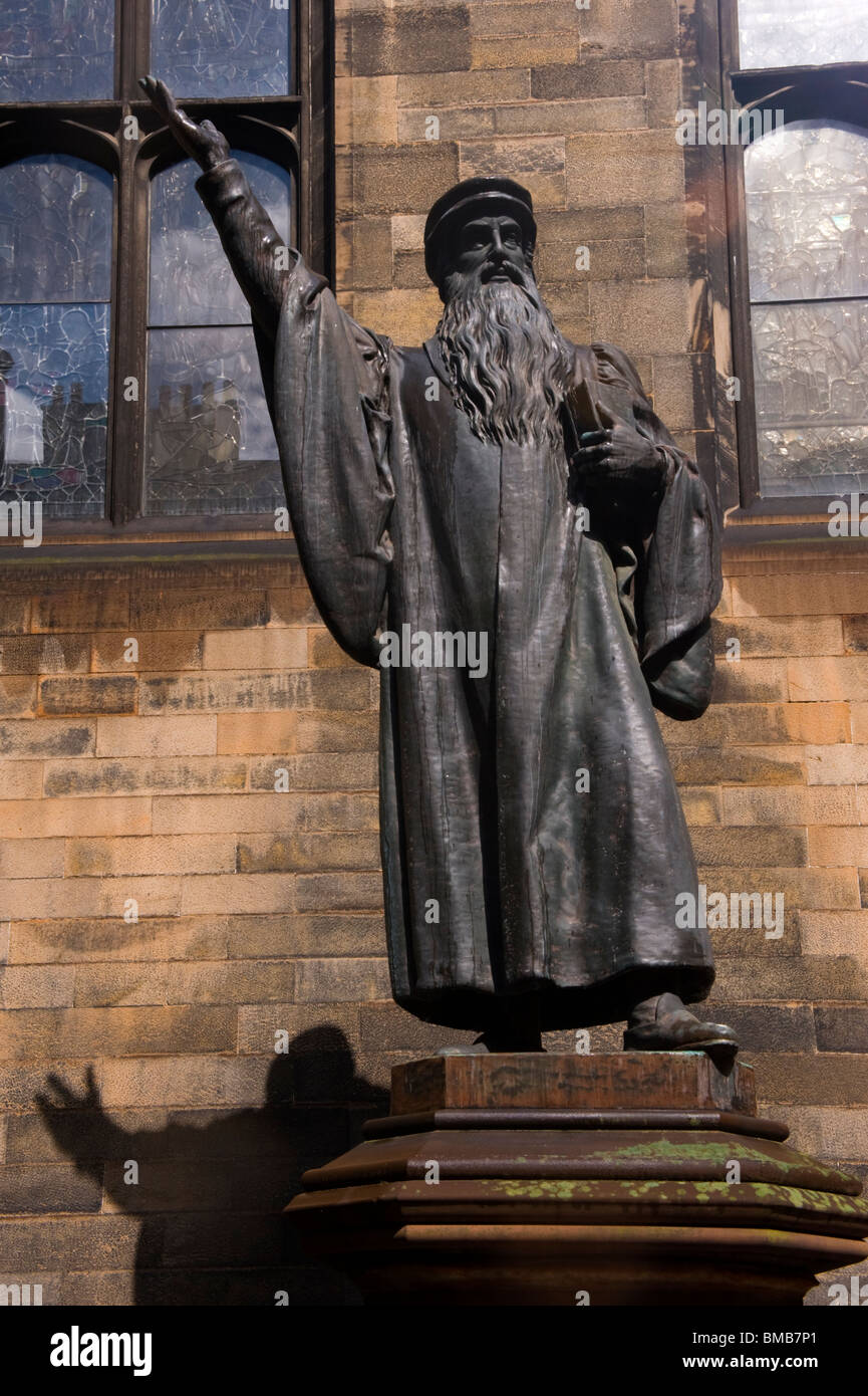 Estatua de John Knox Edimburgo Foto de stock