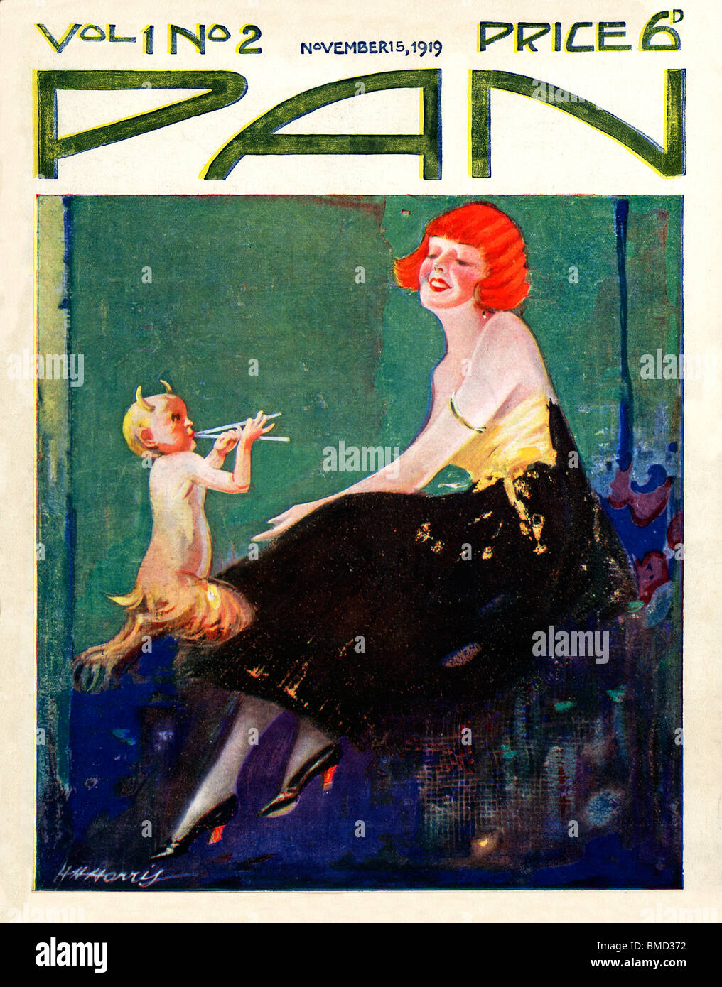 Pan, 15 de noviembre de 1919, en estilo art deco tapa de la revista