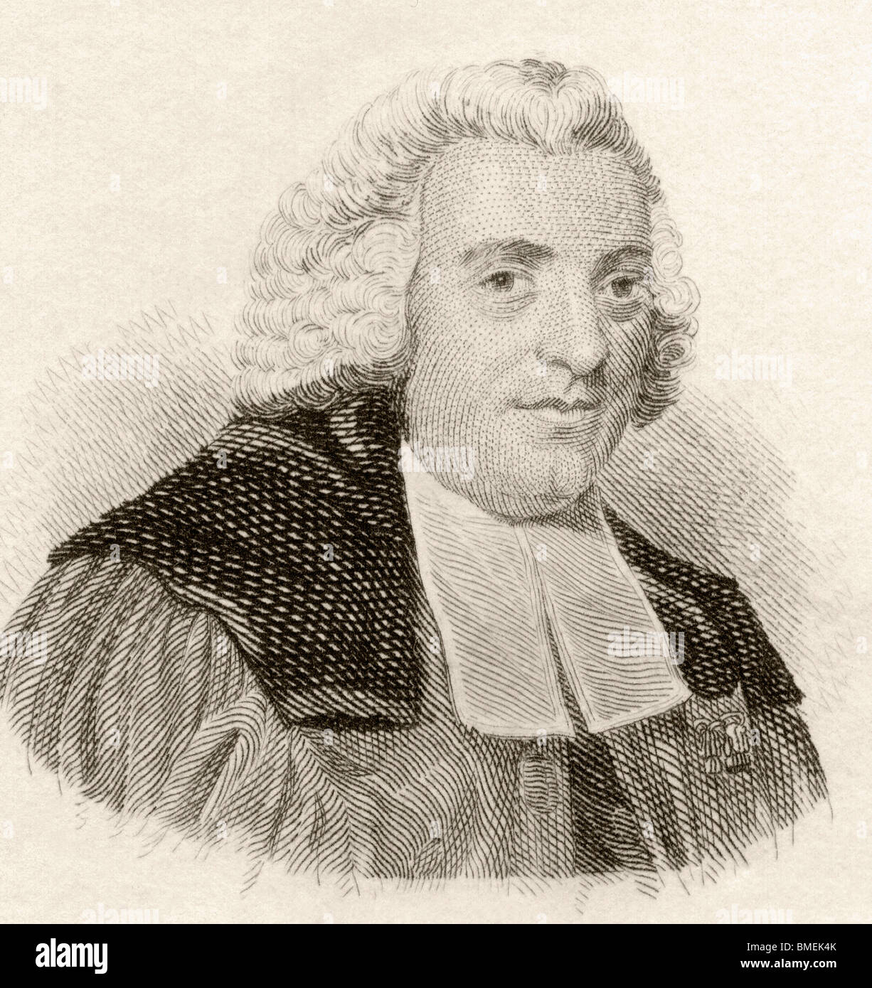William Robertson, 1721 a 1793. Historiador escocés, ministro de la Iglesia de Escocia y director de la Universidad de Edimburgo. Foto de stock