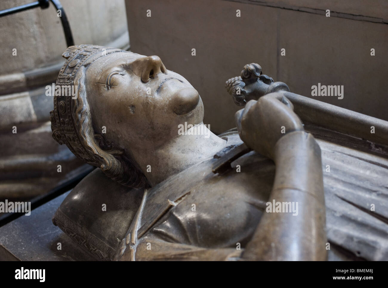 Tumba de Ricardo Corazón de León I La Catedral de Rouen Rouen, Francia Foto de stock