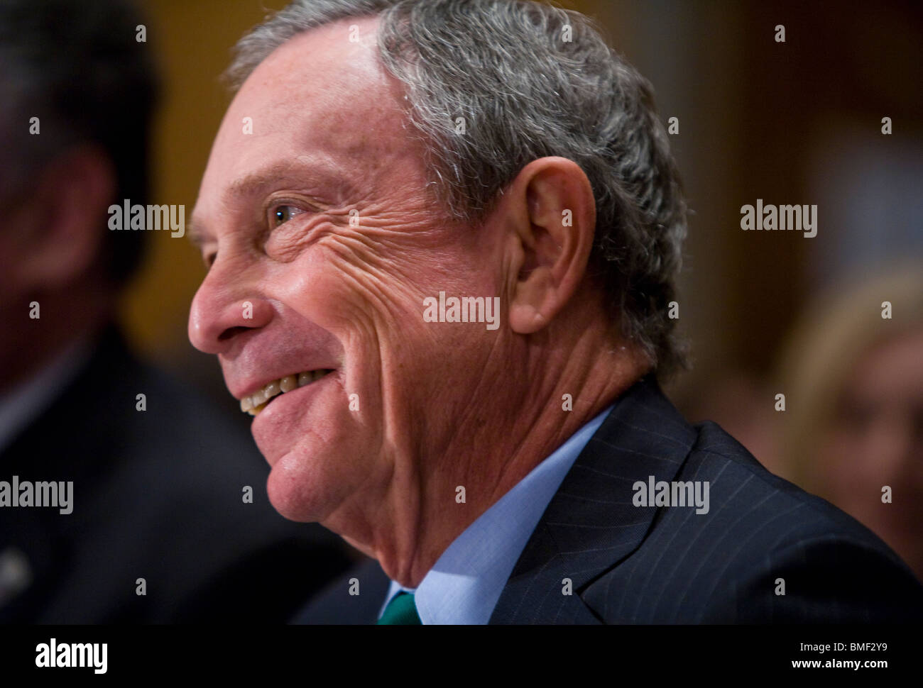 El alcalde de Nueva York, Michael Bloomberg. Foto de stock