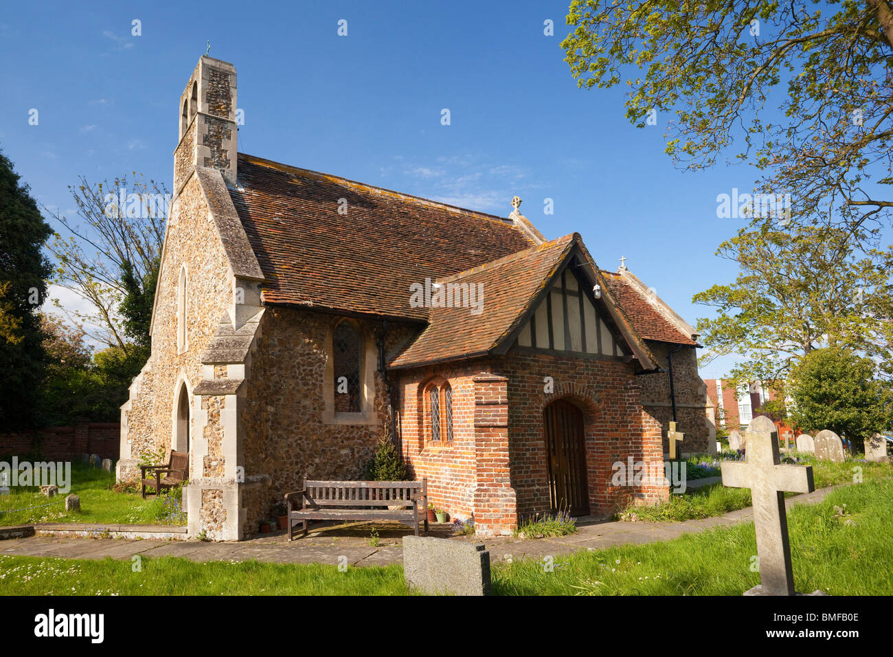 La iglesia parroquial de St Marys en Frinton sobre mar, Essex, Reino Unido Foto de stock