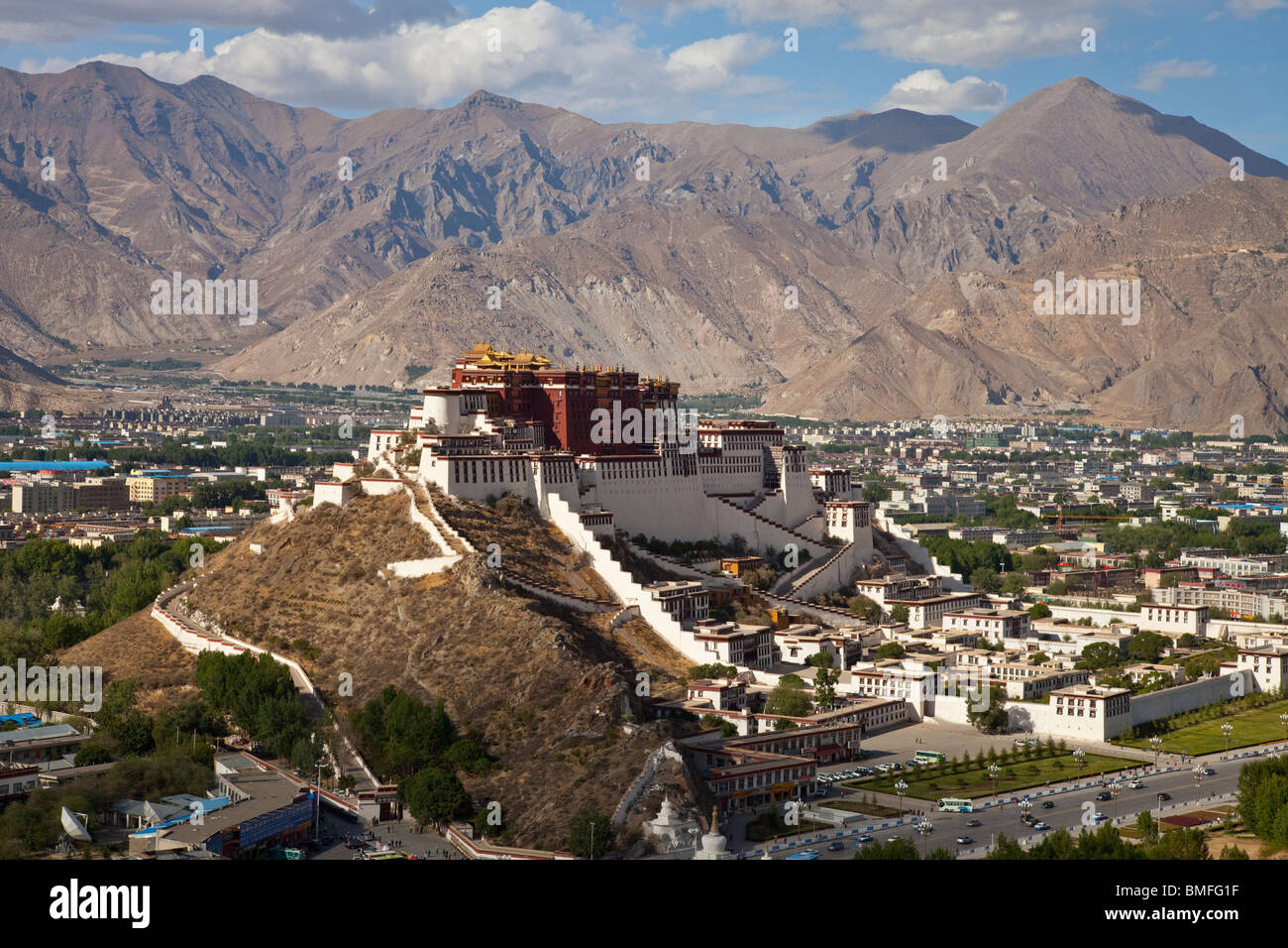 Palacio Potala en Lhasa, Tibet Foto de stock