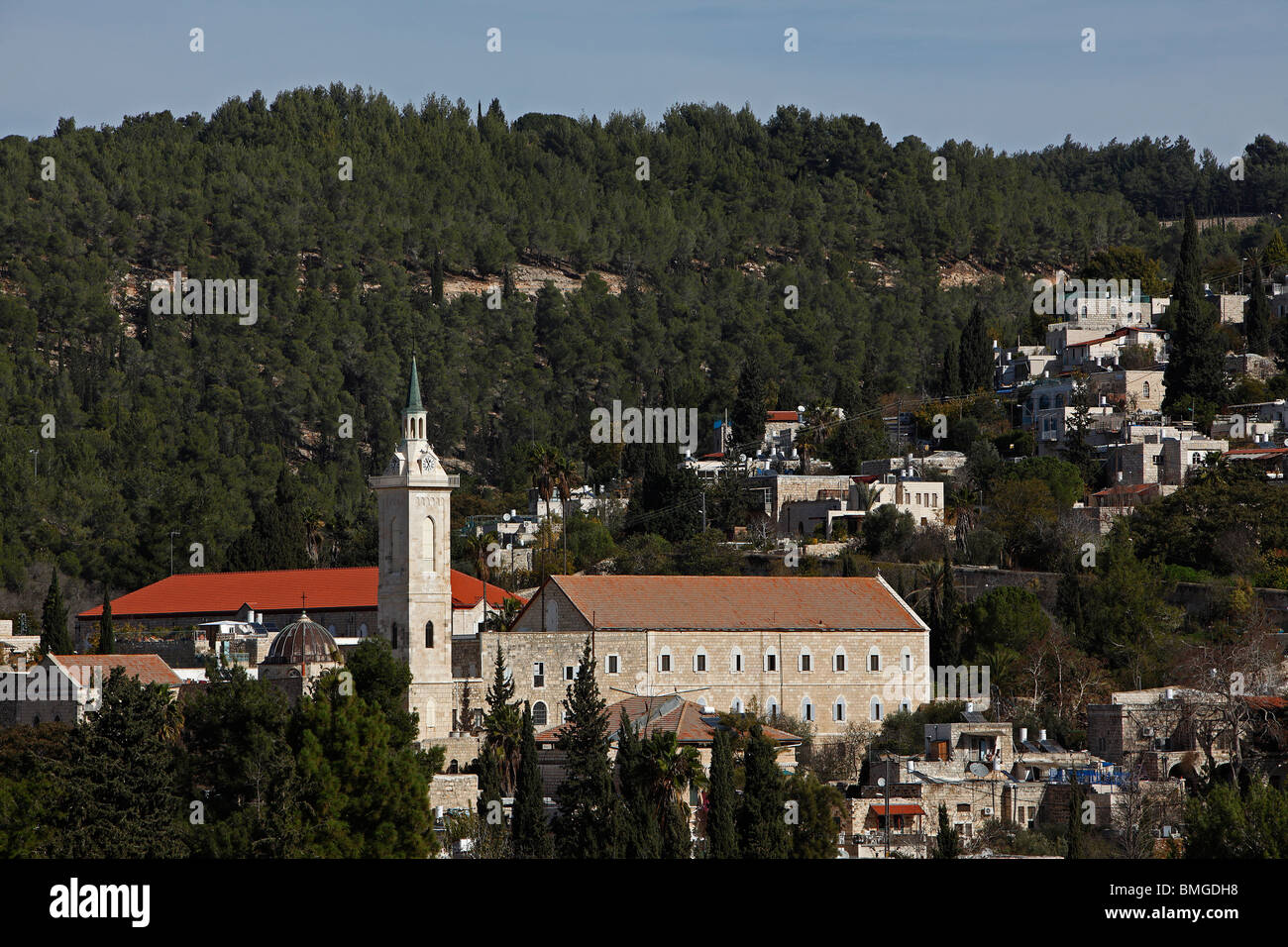 Jerusalén, Israel, Ein Karem,village, Iglesia de San Juan Bautista Foto de stock