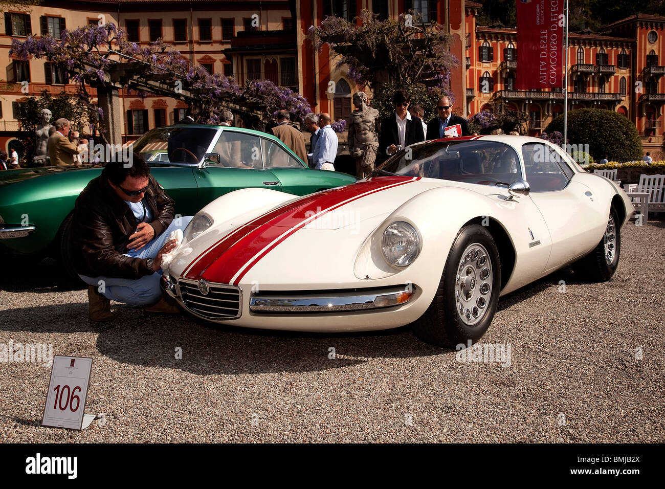 Alfa Romeo Giulia TZ2 1600 1962 @ Villa D'Este Como Italia Foto de stock