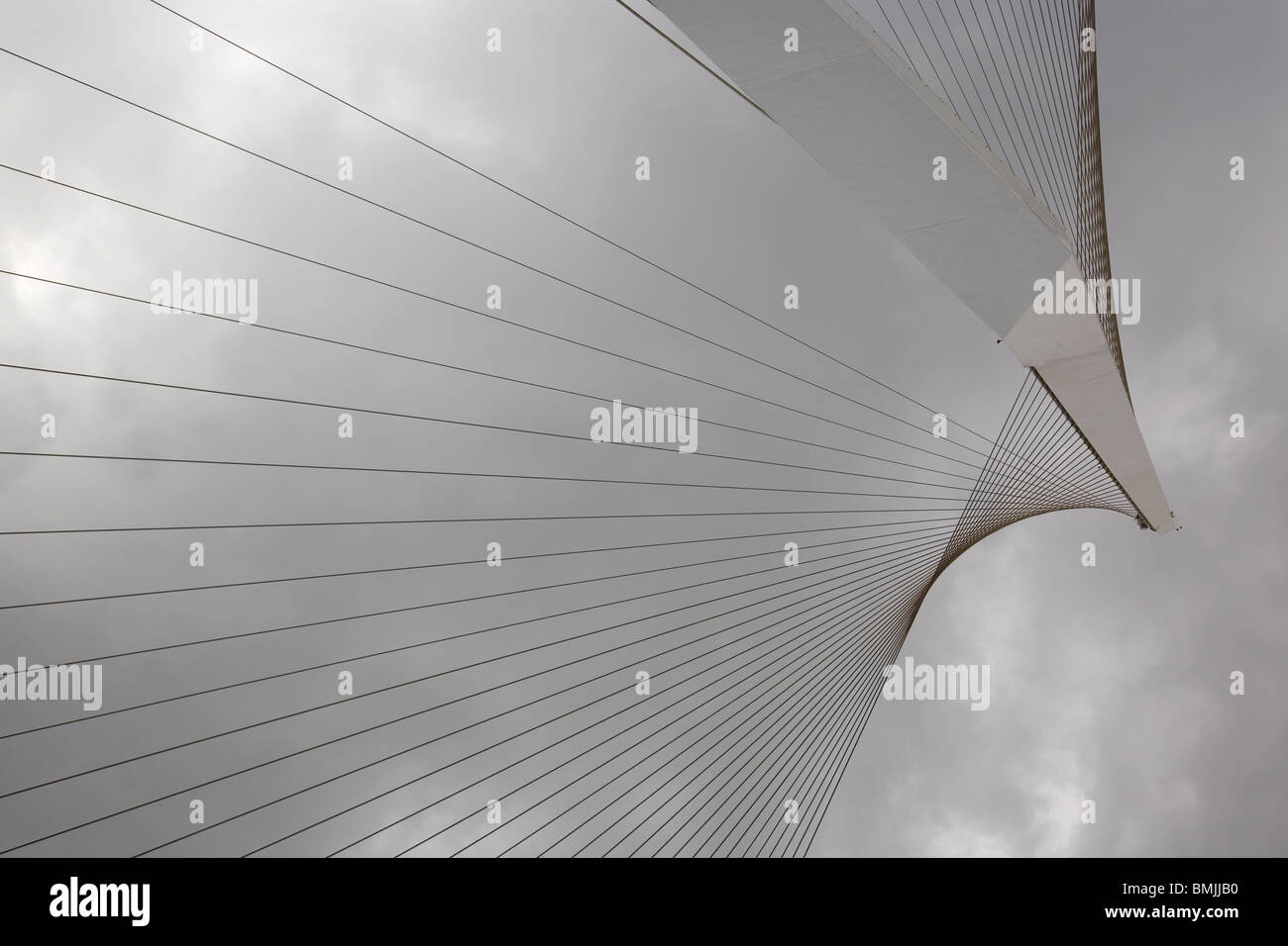 Jerusalén acordes Puente - Puente de Calatrava Foto de stock