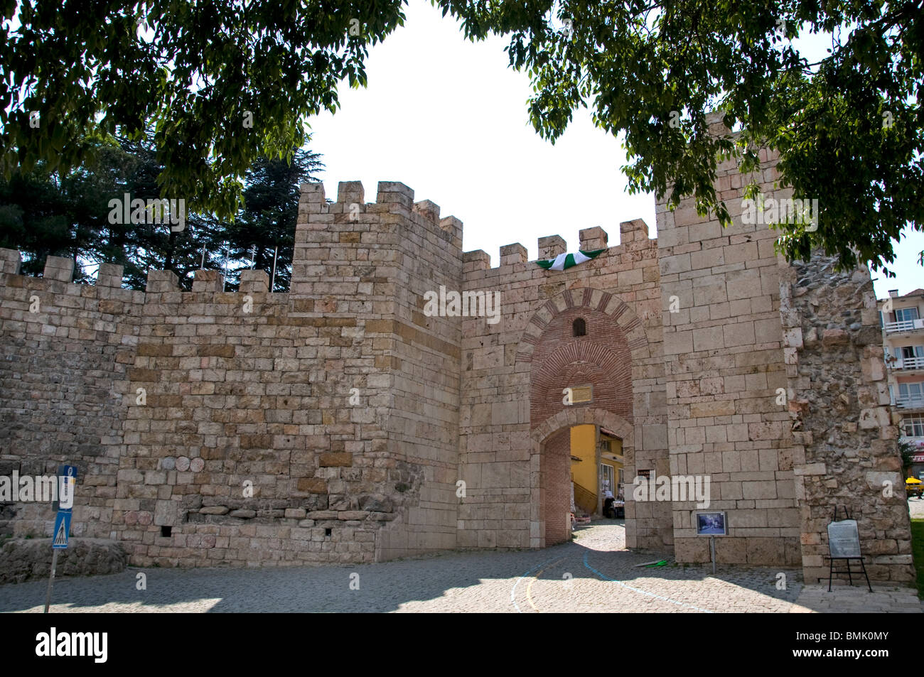 Bursa Turquía Anatolia, puerta de la muralla de la ciudad de regla Foto de stock