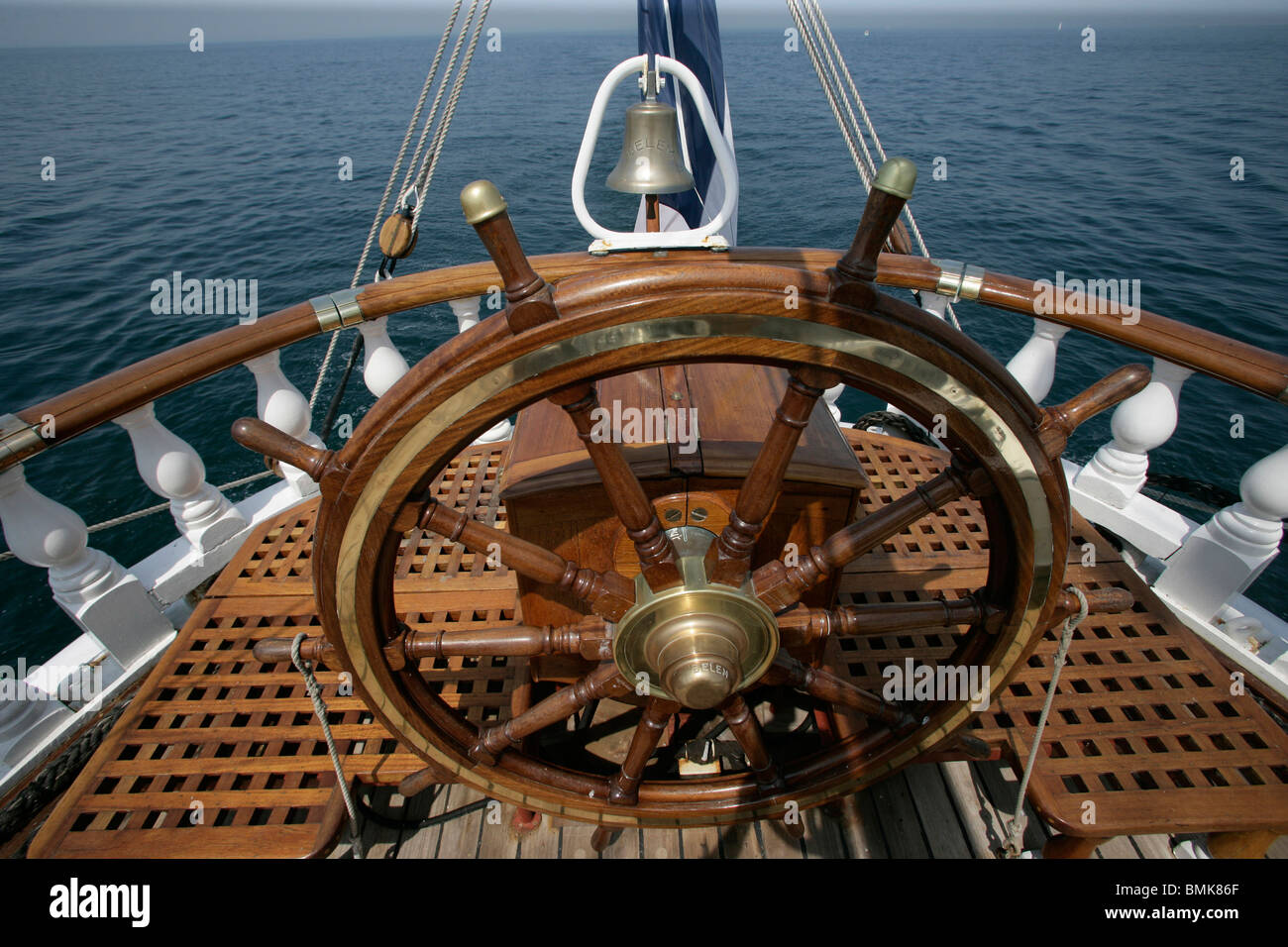 Timón del barco llamado 'Belem' Fotografía de stock - Alamy