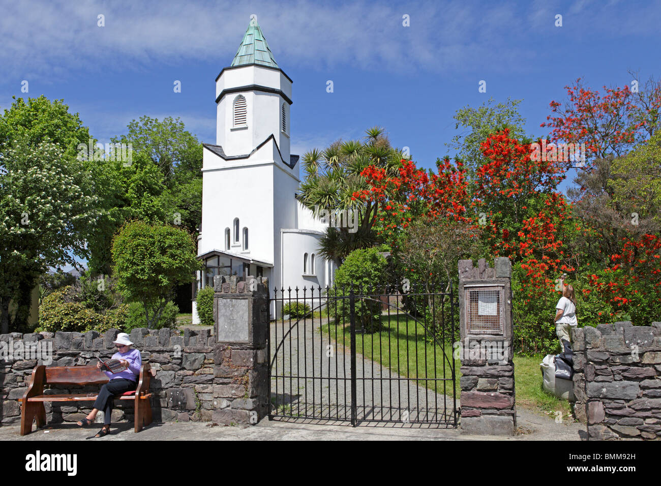 Iglesia, Sneem, Anillo de Kerry, República de Irlanda Foto de stock