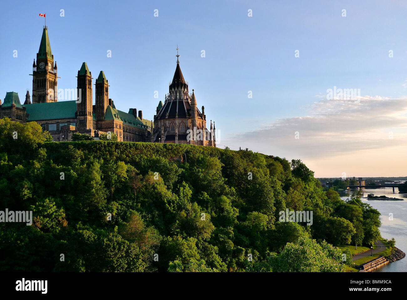 Los edificios del Parlamento de Canadá, Ottawa, Ontario, Canadá. Foto de stock
