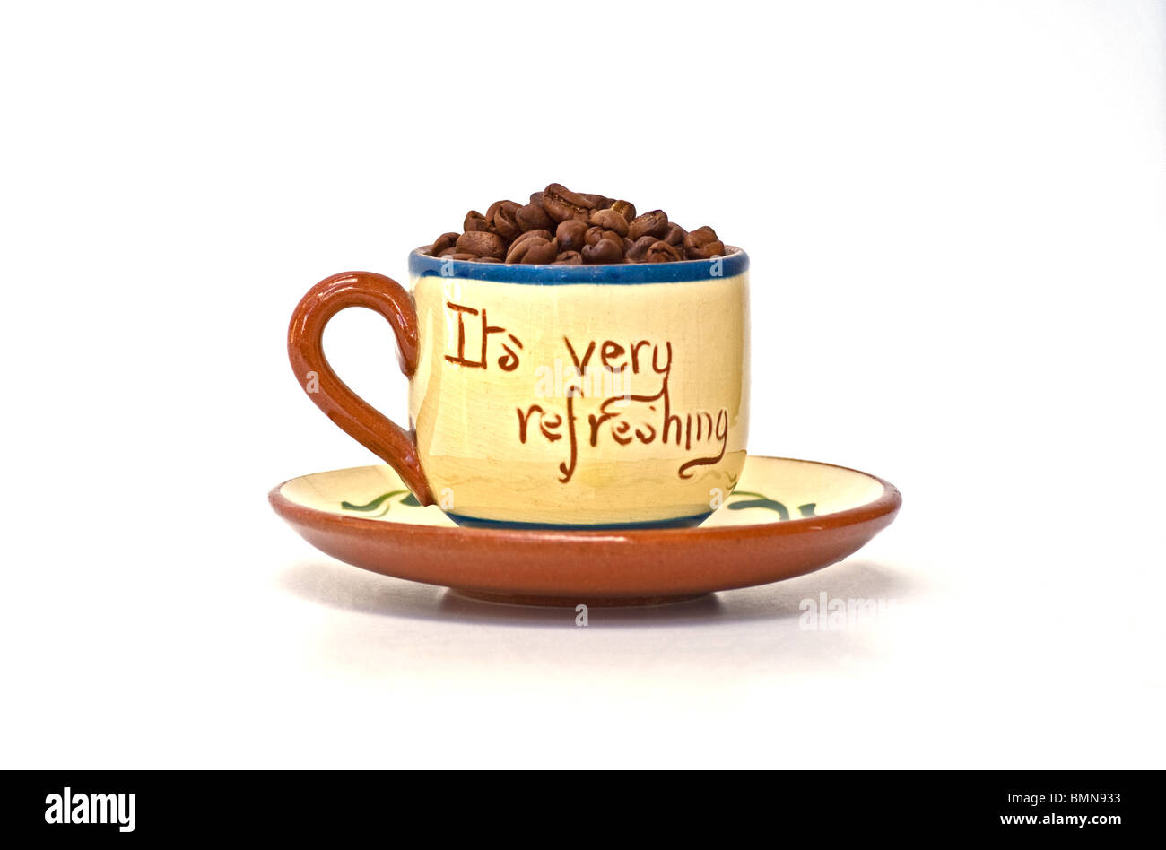 Coffee shop logo cup beans fotografías e imágenes de alta resolución - Alamy