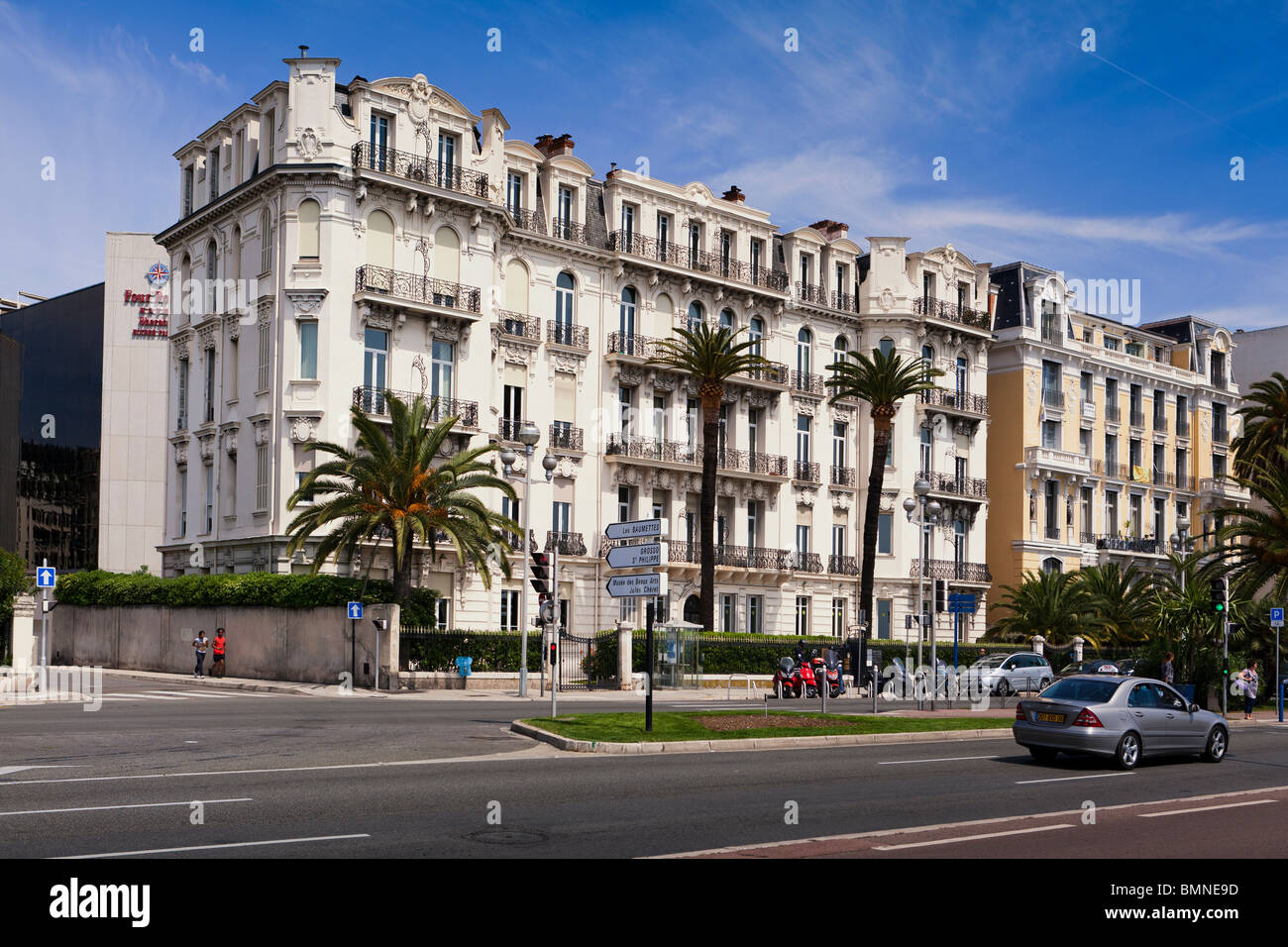 Apartamento de vacaciones ,Promenade des Anglais, Nice, Francia Foto de stock