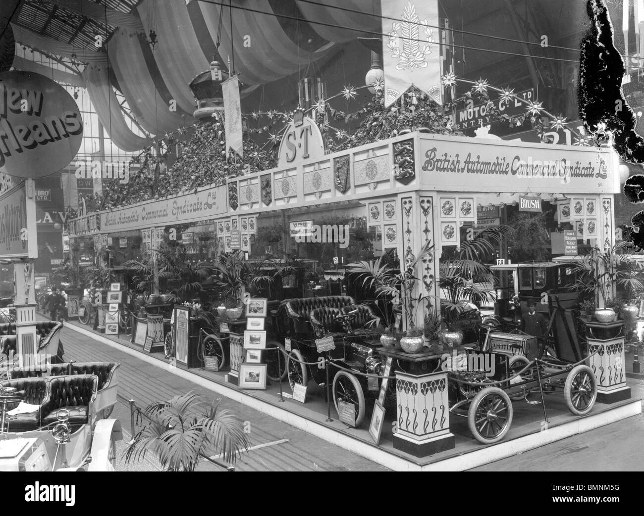 Motorshow 1902. La automovilística británica Syndicate soporte comercial. Foto de stock