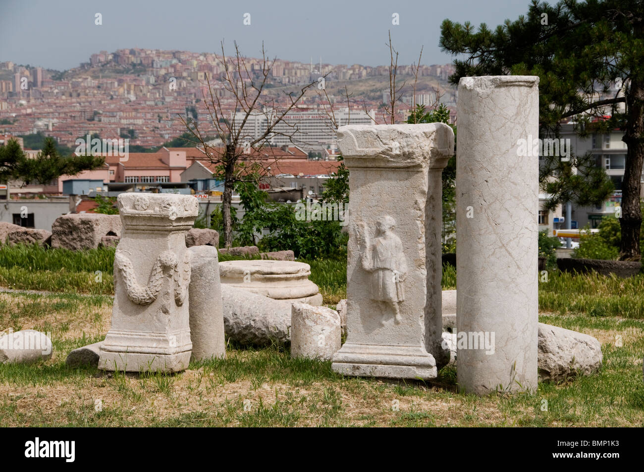 Baños romanos Ankara Turquía sitio arqueológico Foto de stock
