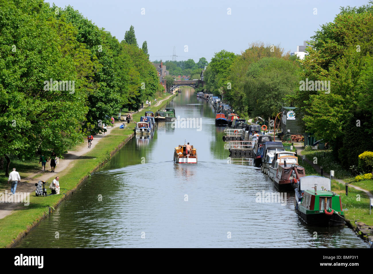 Venta Bridgewater Canal Manchester UK Foto de stock