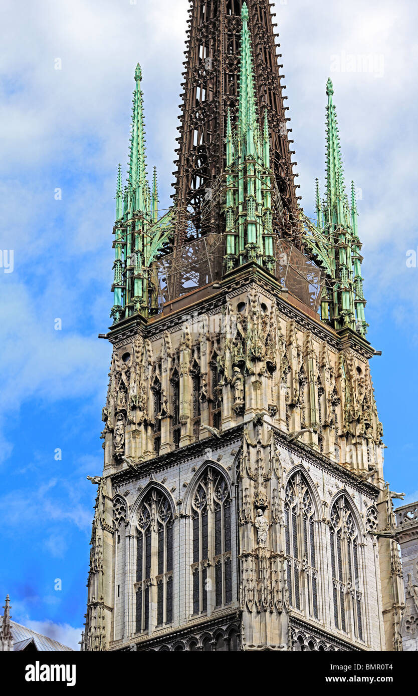 Catedral de Rouen, Rouen, departamento de Seine Maritime, Alta Normandía, Francia Foto de stock
