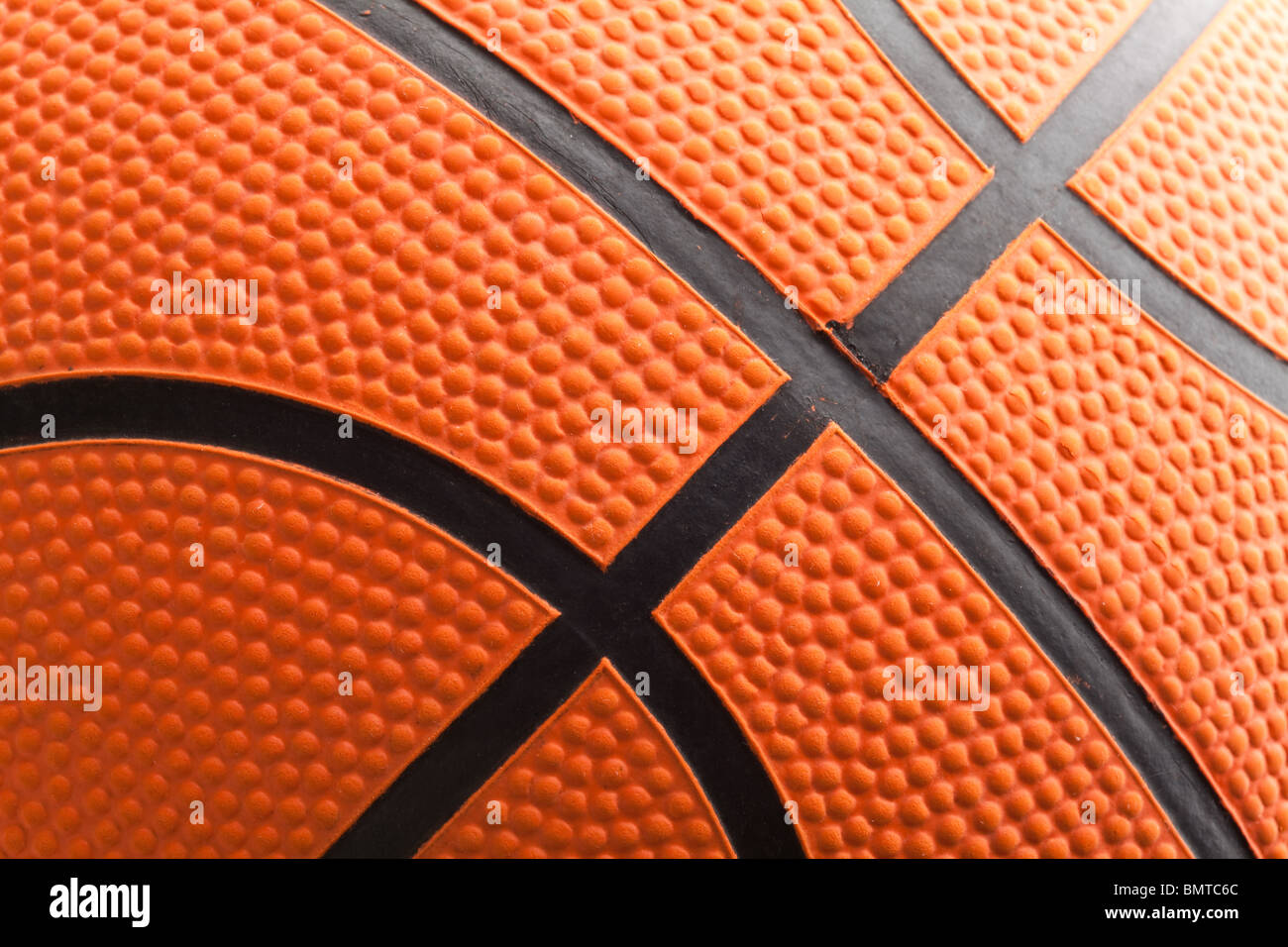 Primer plano de Baloncesto naranja Foto de stock