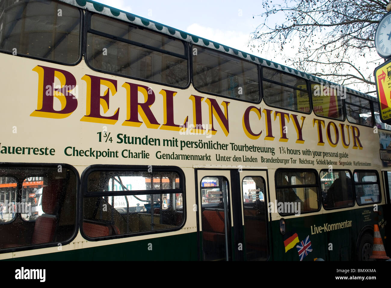 Autobús turístico de la ciudad de Berlín Berlín ALEMANIA Foto de stock