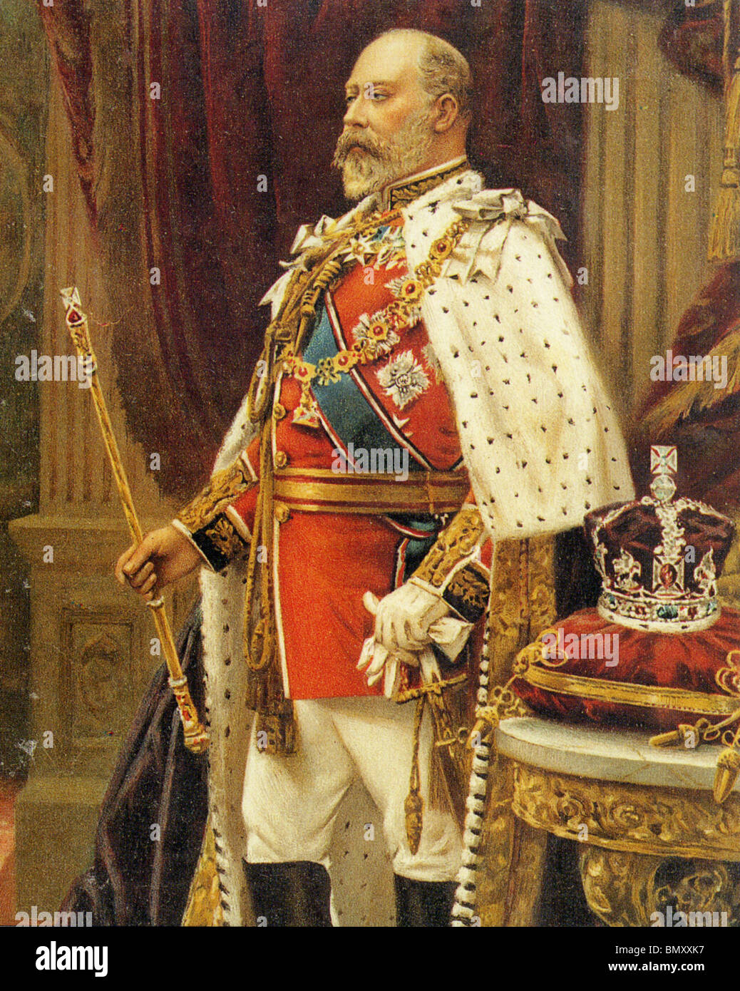 El Rey Eduardo VII del Reino Unido (1841-1910) Foto de stock