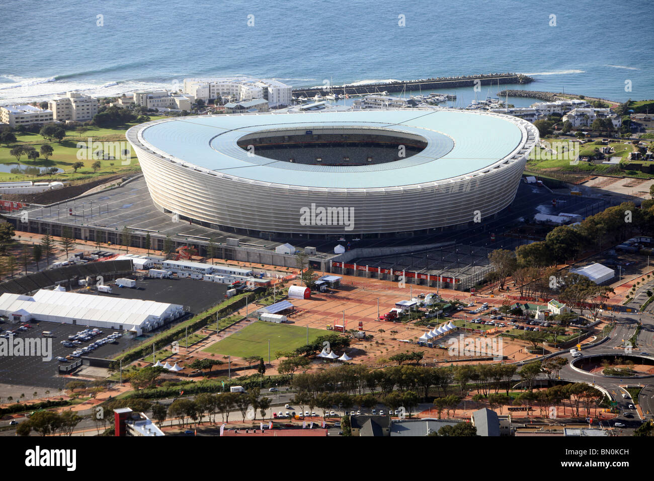 Cape Town, el Estadio Green Point Foto de stock