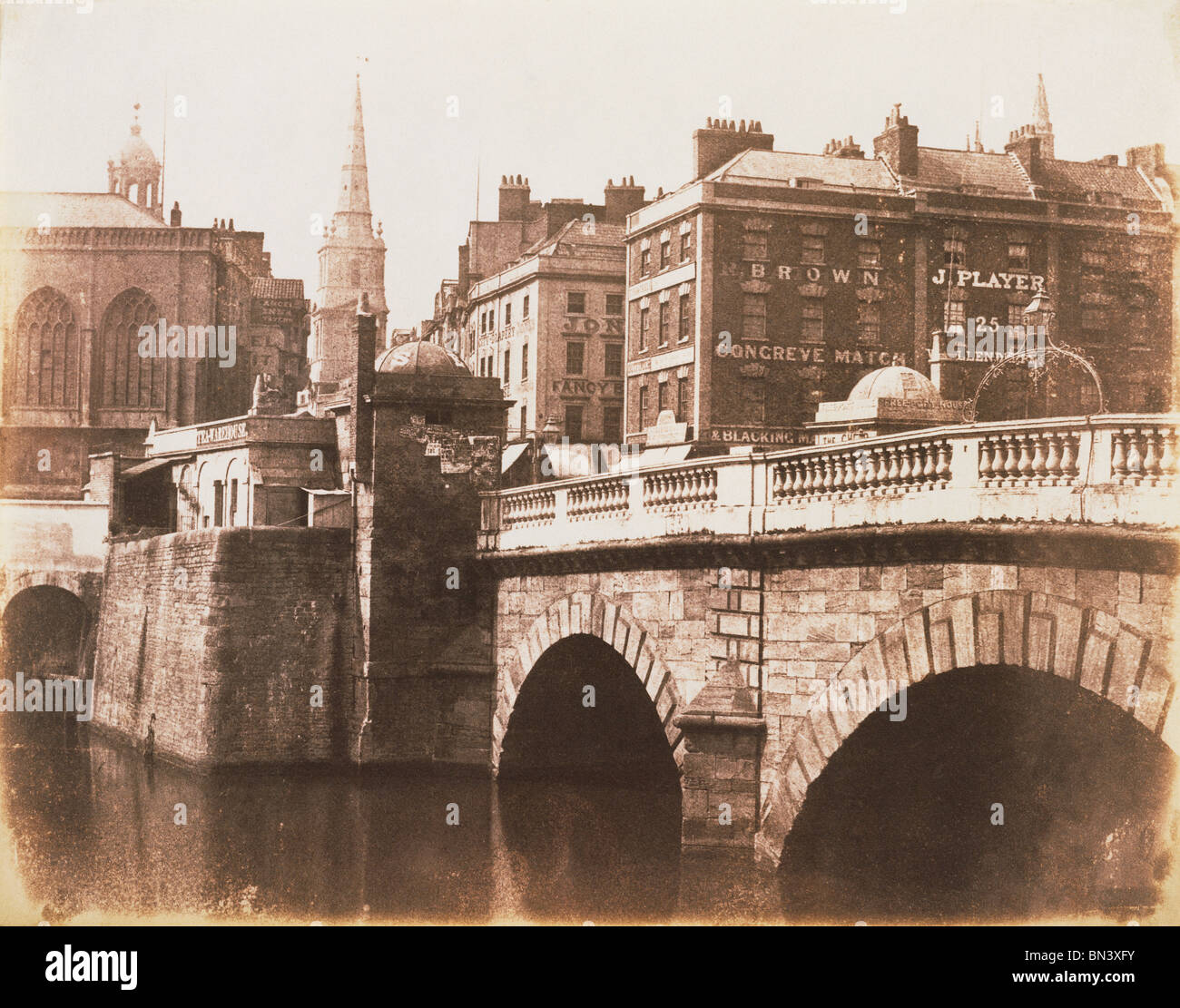 Estudio de un puente, foto Calvert Jones. Bristol, Inglaterra, de mediados del siglo XIX. Foto de stock