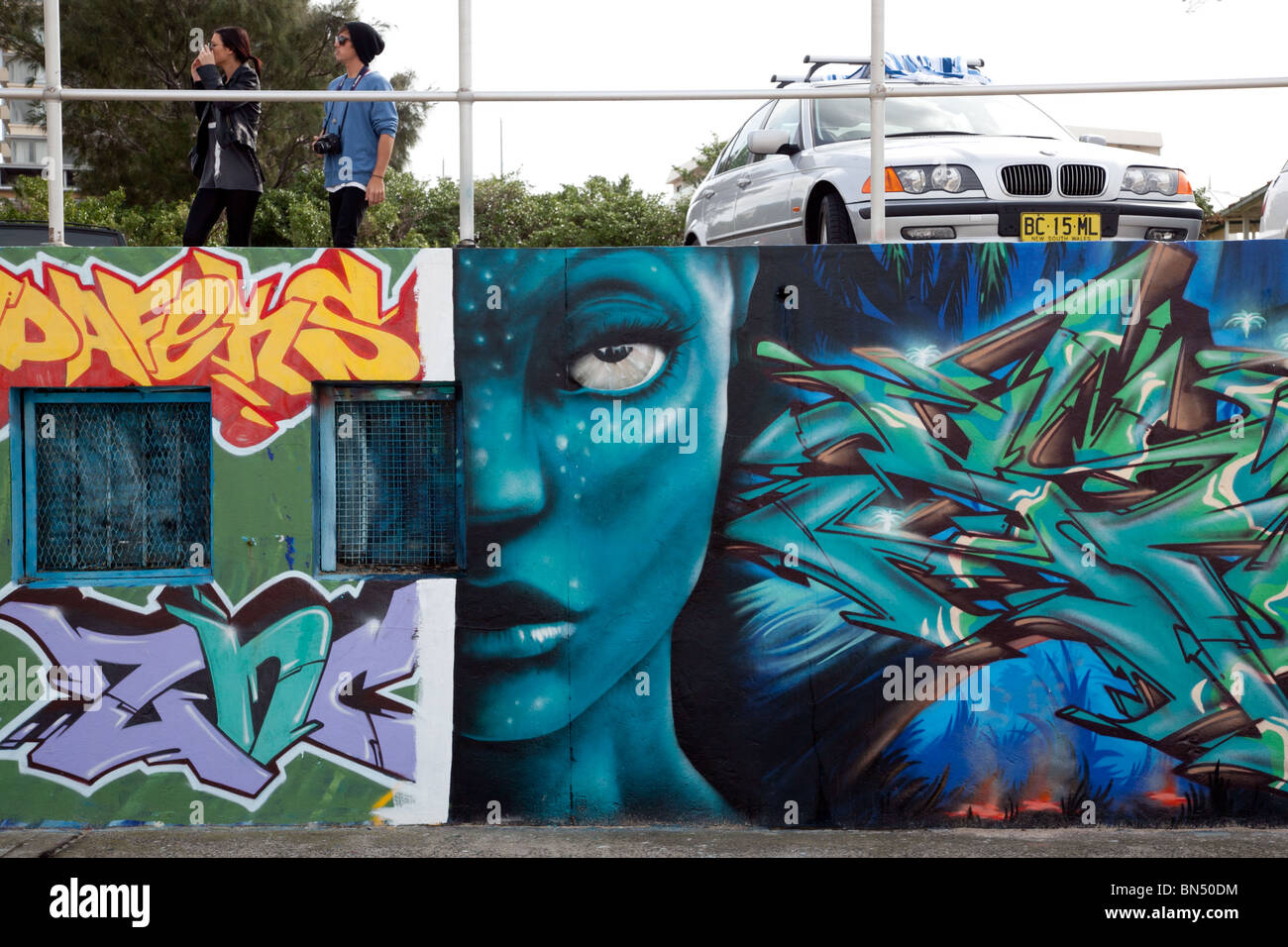 Bondi Beach Graffiti - Sydney Australia Foto de stock