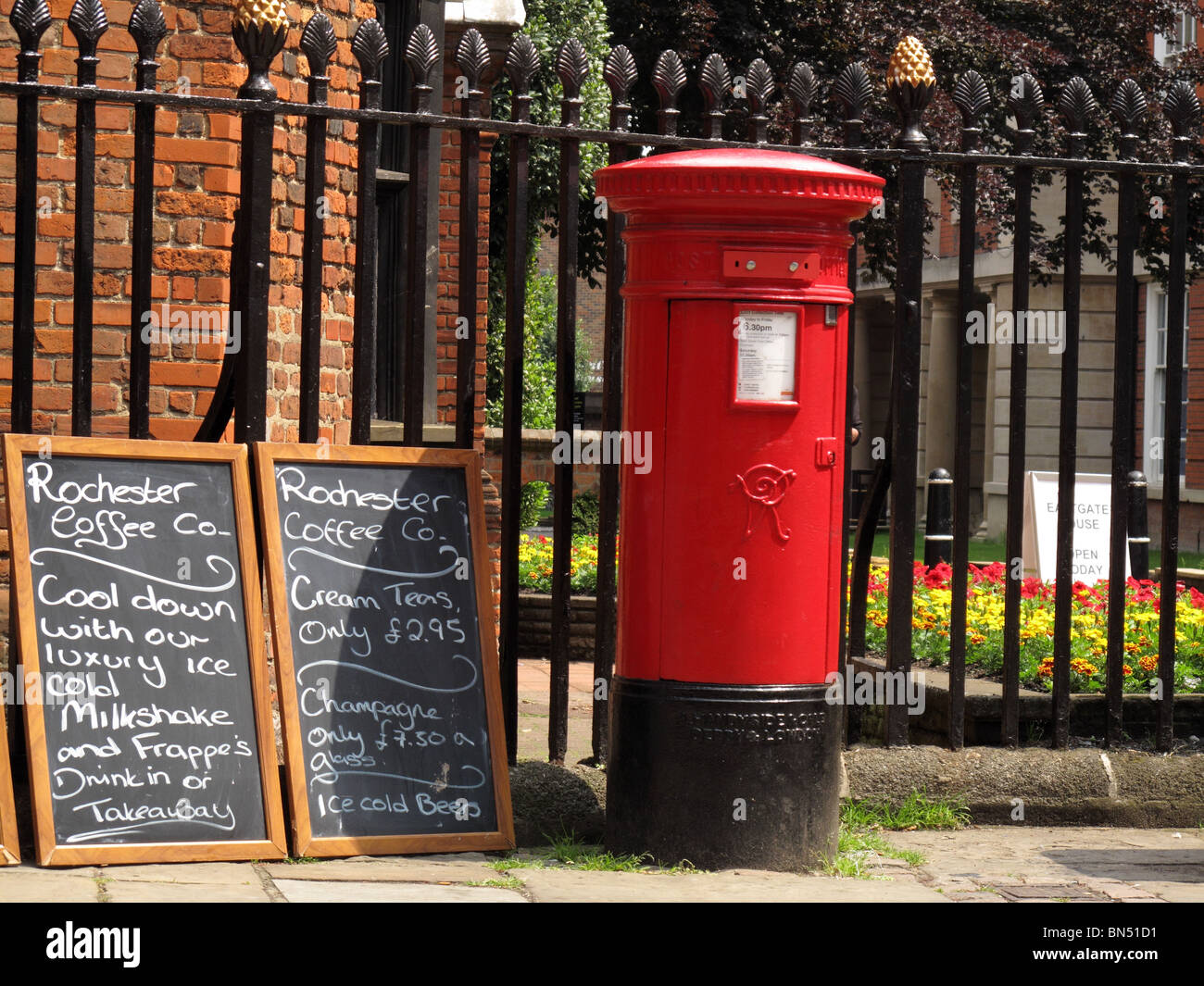 Casilla postal en inglés Foto de stock