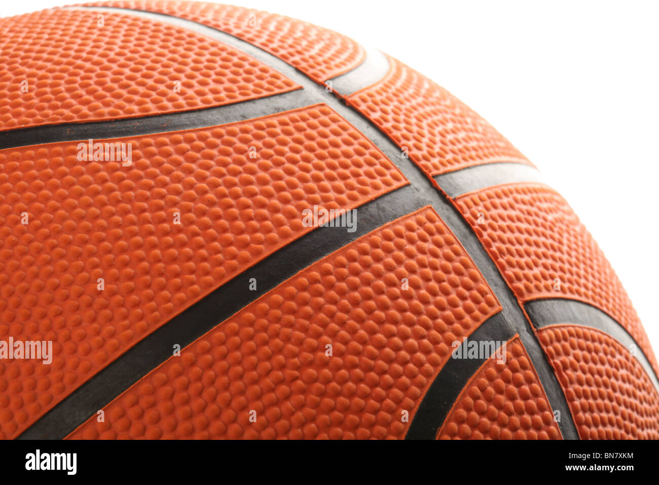 Primer plano de Baloncesto naranja Foto de stock