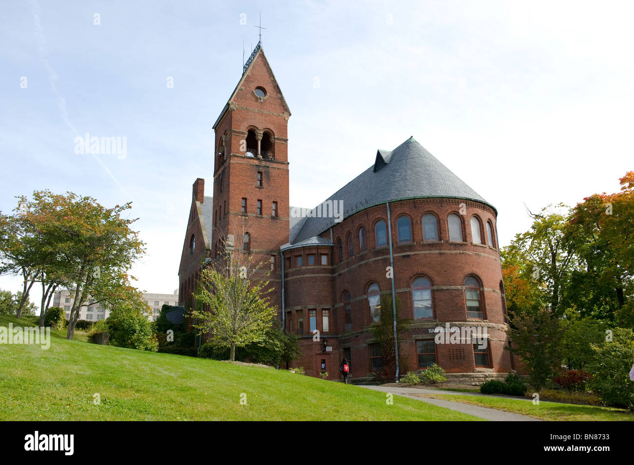 Barnes Hall del Campus de la Universidad Cornell de Ithaca región de Finger Lakes de Nueva York Foto de stock