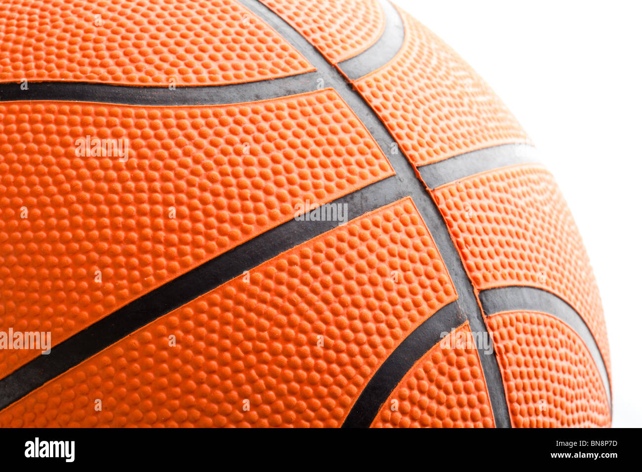 Primer plano de Baloncesto naranja Foto de stock